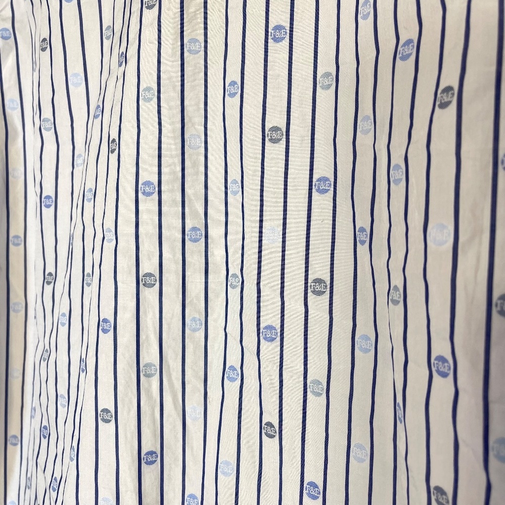 Frank & Eileen Blue and White Logo Striped Shirt - Picture 11 of 16